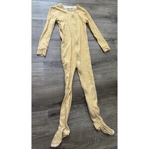 Old Navy 5T Yellow Footed Zipper Pajamas EUC
